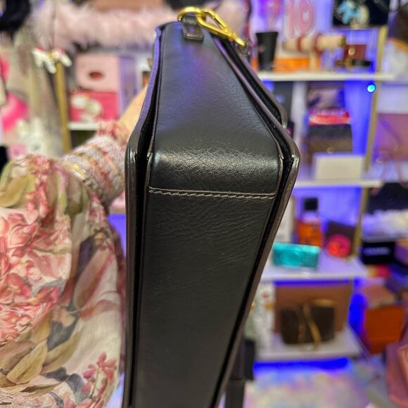 MCM Calfhair Zebra print Calf Skin Visetos Little Veronika Satchel Black Crossbo - Picture 6 of 16